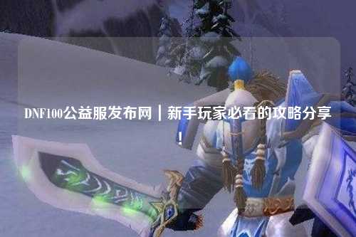 DNF100公益服發(fā)布網(wǎng)|新手玩家必看的攻略分享!