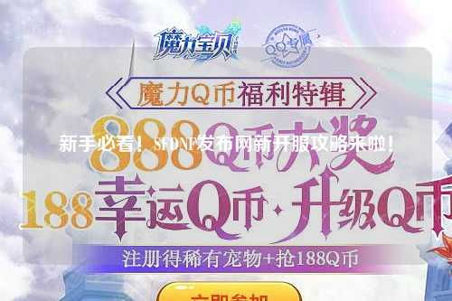 新手必看！SFDNF發布網新開服攻略來啦！