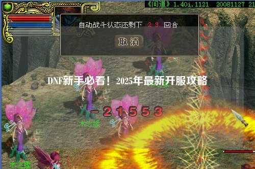 DNF新手必看！2025年最新開服攻略