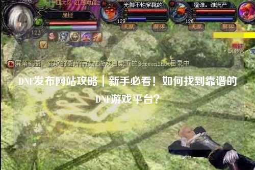 DNF發(fā)布網(wǎng)站攻略|新手必看!如何找到靠譜的DNF游戲平臺(tái)?