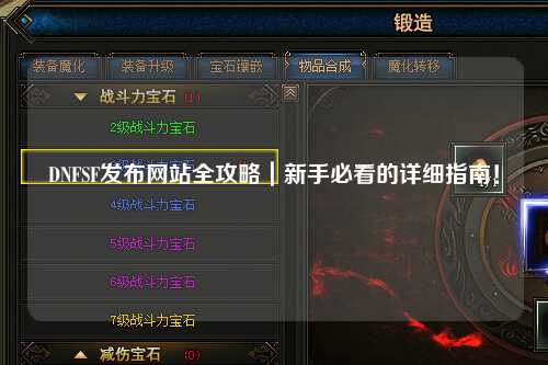 DNFSF發(fā)布網(wǎng)站全攻略｜新手必看的詳細指南！