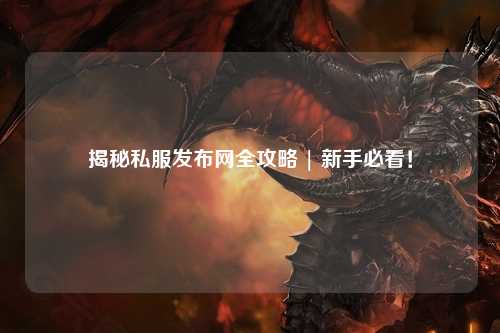 揭秘私服發布網全攻略 | 新手必看！
