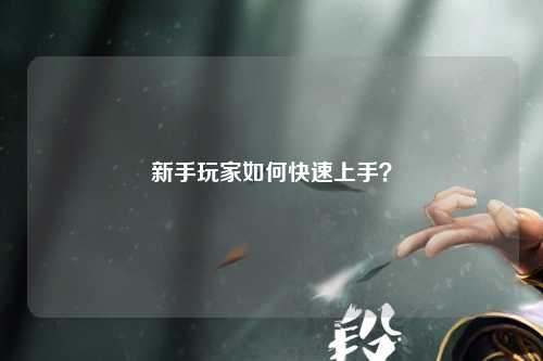 新手玩家如何快速上手？