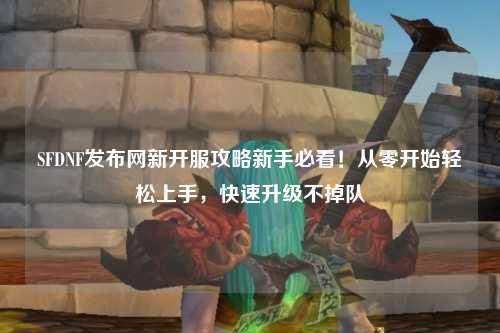 SFDNF發布網新開服攻略新手必看！從零開始輕松上手，快速升級不掉隊