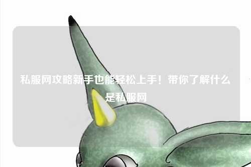 私服網(wǎng)攻略新手也能輕松上手!帶你了解什么是私服網(wǎng)