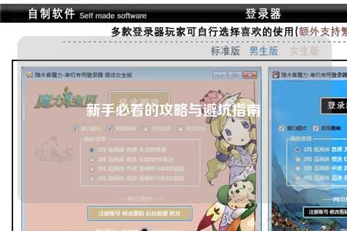 新手必看的攻略與避坑指南